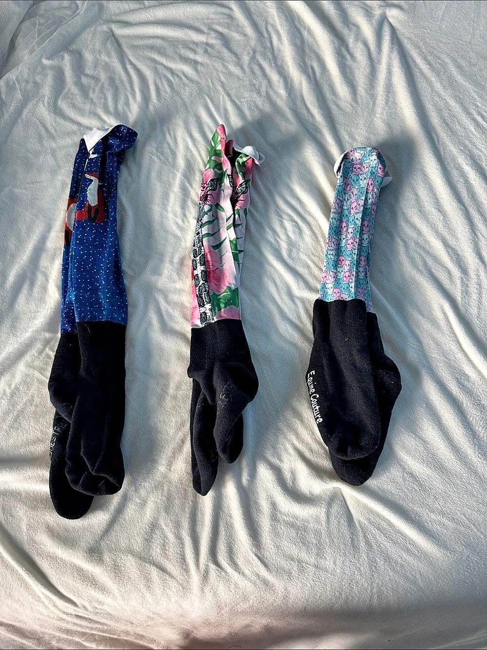 Equine Couture OTC Boot Socks Floral 3-Pair Set